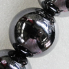 Ceramics Beads Plated AB, Round 20mm Hole:3mm, Sold by Bag