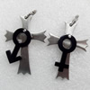 Stainless Steel Pendant, Cross, Length:Approx 48mm, Hole:Approx 3mm, Sold by PC