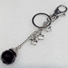Zinc Alloy keyring Jewelry Chains, width:20mm, Length Approx:14cm, Sold by Dozen