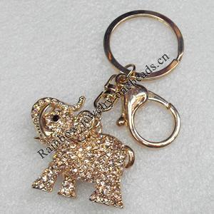 Zinc Alloy keyring Jewelry Chains, width:45mm, Length Approx:9.5cm, Sold by Dozen