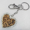Zinc Alloy keyring Jewelry Chains, width:53mm, Length Approx:13cm, Sold by Dozen