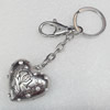 Zinc Alloy keyring Jewelry Chains, width:35mm, Length Approx:10.5cm, Sold by Dozen
