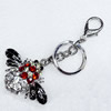 Zinc Alloy keyring Jewelry Chains, width:60mm, Length Approx:11.5cm, Sold by Dozen