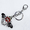 Zinc Alloy keyring Jewelry Chains, width:60mm, Length Approx:11.5cm, Sold by Dozen