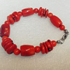 Corals Bracelet, width:12mm, Length:Approx 7.1-inch, Sold by Dozen