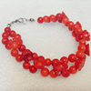 Corals Bracelet, width:15mm, Length:Approx 7.1-inch, Sold by Dozen