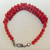 Corals Bracelet, width:12mm, Length:Approx 7.1-inch, Sold by Dozen