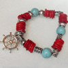 Corals Bracelet, width:14mm, Length:Approx 7.1-inch, Sold by Dozen