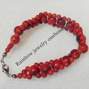 Corals Bracelet, width:17mm, Length:Approx 7.1-inch, Sold by Dozen