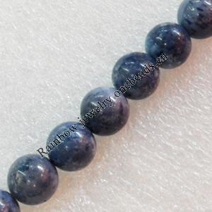Blue Corals Beads, Round, 8mm, Hole:Approx 1mm, Sold by KG