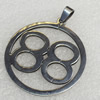 Stainless Steel Pendant, 31x35mm, Hole:Approx 3mm, Sold by PC