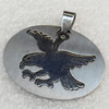 Stainless Steel Pendant, 54x68mm, Hole:Approx 3mm, Sold by PC