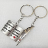 Zinc Alloy keyring Jewelry Chains, width:38mm, Length Approx:8.5cm, Sold by Dozen