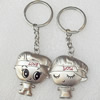 Zinc Alloy keyring Jewelry Chains, width:35mm, Length Approx:9.5cm, Sold by Dozen