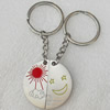 Zinc Alloy keyring Jewelry Chains, width:35mm, Length Approx:8.5cm, Sold by Dozen