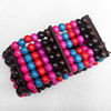 Wooden Bracelet, width:43mm, Length:Approx 7.1-inch, Sold by Dozen