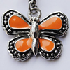 Zinc Alloy Enamel Pendant, Nickel-free & Lead-free, A Grade Animal 17x19mm Hole:2mm, Sold by PC