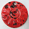 Ceramics Pendants, Flat Round 42mm Hole:3mm, Sold by PC 