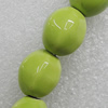 Ceramics Beads, Faceted Oval 15x14mm Hole:2mm, Sold by Bag