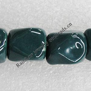 Ceramics Beads, Polyhedron 16x13mm Hole:2mm, Sold by Bag