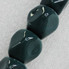 Ceramics Beads, Polyhedron 16x13mm Hole:2mm, Sold by Bag