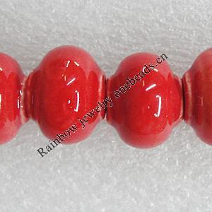 Ceramics Beads, Lantern 15x12mm Hole:4mm, Sold by Bag