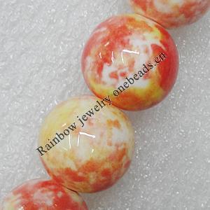 Ceramics Beads, Round 8mm Hole:1.5mm, Sold by Bag
