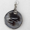 Agate Pendant, 45x70mm, Hole:Approx 5mm, Sold by PC