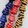 Ceramics Beads, Mix Color, 15x14mm Hole:2.5mm, Sold by Bag