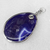 Agate Pendant, 42x47mm, Hole:Approx 5mm, Sold by PC