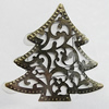 Iron Jewelry Finding Pendant Lead-free, Tree 58x60mm, Sold by Bag