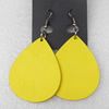 Wooden Earring, Teardrop, 38x63mm, Sold by Dozen