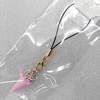 Mobile Decoration, Zinc Alloy Pendat, Ice Cream, Pendant: about 12mm wide, Rope: about 6cm, Sold by Dozen