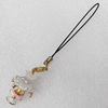 Mobile Decoration, Zinc Alloy Pendat, Desk Lamp, Pendant: about 16mm wide, Rope: about 6cm, Sold by Dozen