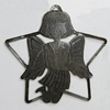 Iron Jewelry Finding Pendant Lead-free, Star 47mm, Sold by Bag