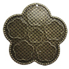 Iron Jewelry Finding Pendant Lead-free, Flower 45mm Hole:1mm, Sold by Bag