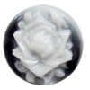 Resin Cabochons, No Hole Headwear & Costume Accessory, Flower, 28mm, Sold by Bag