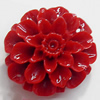 Resin Cabochons, No Hole Headwear & Costume Accessory, Flower, 35mm, Sold by Bag
