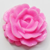 Resin Cabochons, No Hole Headwear & Costume Accessory, Flower, 42mm, Sold by Bag