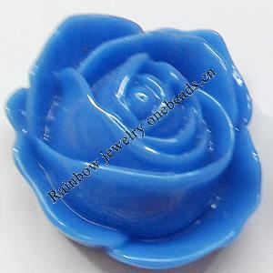 Resin Cabochons, No Hole Headwear & Costume Accessory, Flower, 30mm, Sold by Bag