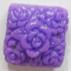 Resin Cabochons, No Hole Headwear & Costume Accessory, Square, 13mm, Sold by Bag