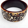 Resin Bracelet, width:34mm, Inner Diameter about:6.7cm, Sold by Dozen