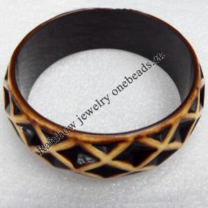 Resin Bracelet, width:25mm, Inner Diameter about:6.7cm, Sold by Dozen