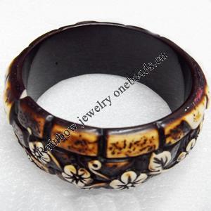 Resin Bracelet, width:32mm, Inner Diameter about:6.7cm, Sold by Dozen