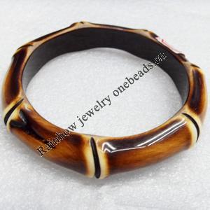Resin Bracelet, width:12mm, Inner Diameter about:6.7cm, Sold by Dozen