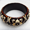 Resin Bracelet, width:45mm, Inner Diameter about:6.7cm, Sold by Dozen