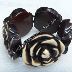 Resin Bracelet, width:45mm, Inner Diameter about:6.7cm, Sold by Dozen