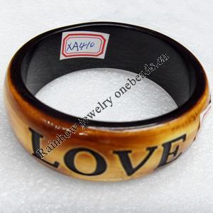 Resin Bracelet, width:23mm, Inner Diameter about:6.7cm, Sold by Dozen