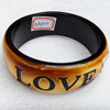 Resin Bracelet, width:23mm, Inner Diameter about:6.7cm, Sold by Dozen