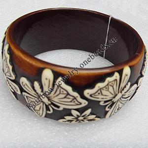 Resin Bracelet, width:32mm, Inner Diameter about:6.7cm, Sold by Dozen